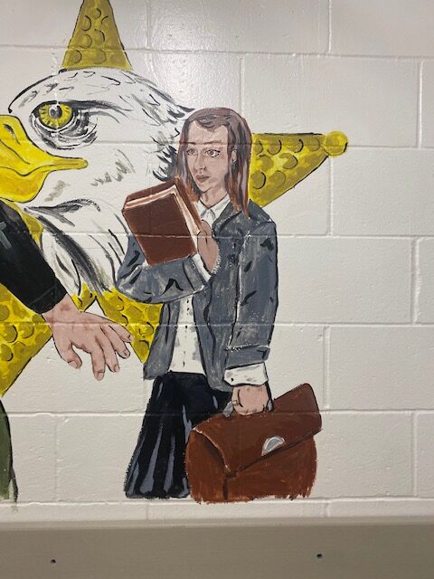 Indian River County Jail mural with attorney Dorothy Naumann